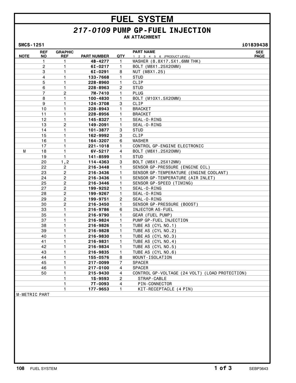216-3446 SENSOR GP-SPEED (TIMING) CAT parts manual diagram