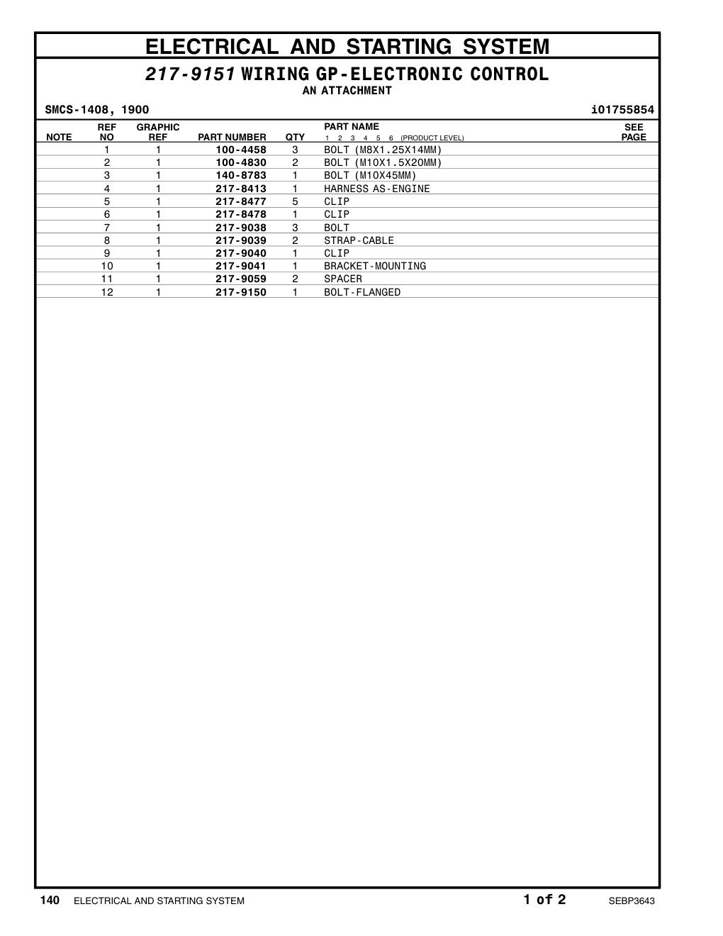 217-8477 CLIP CAT parts manual diagram