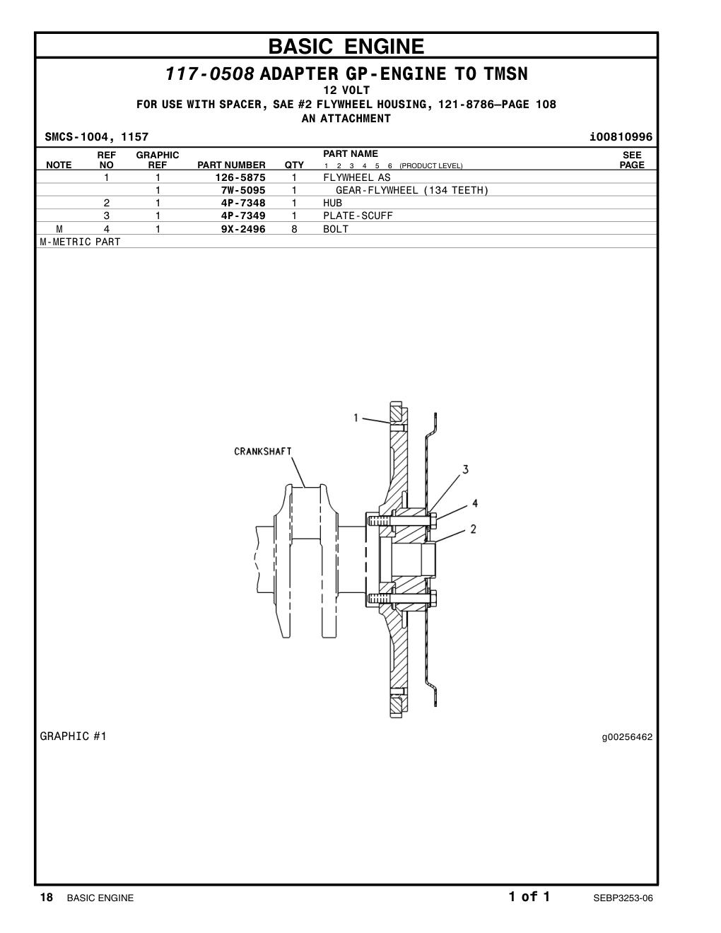 9X-2496 9X-2496 CAT parts manual diagram