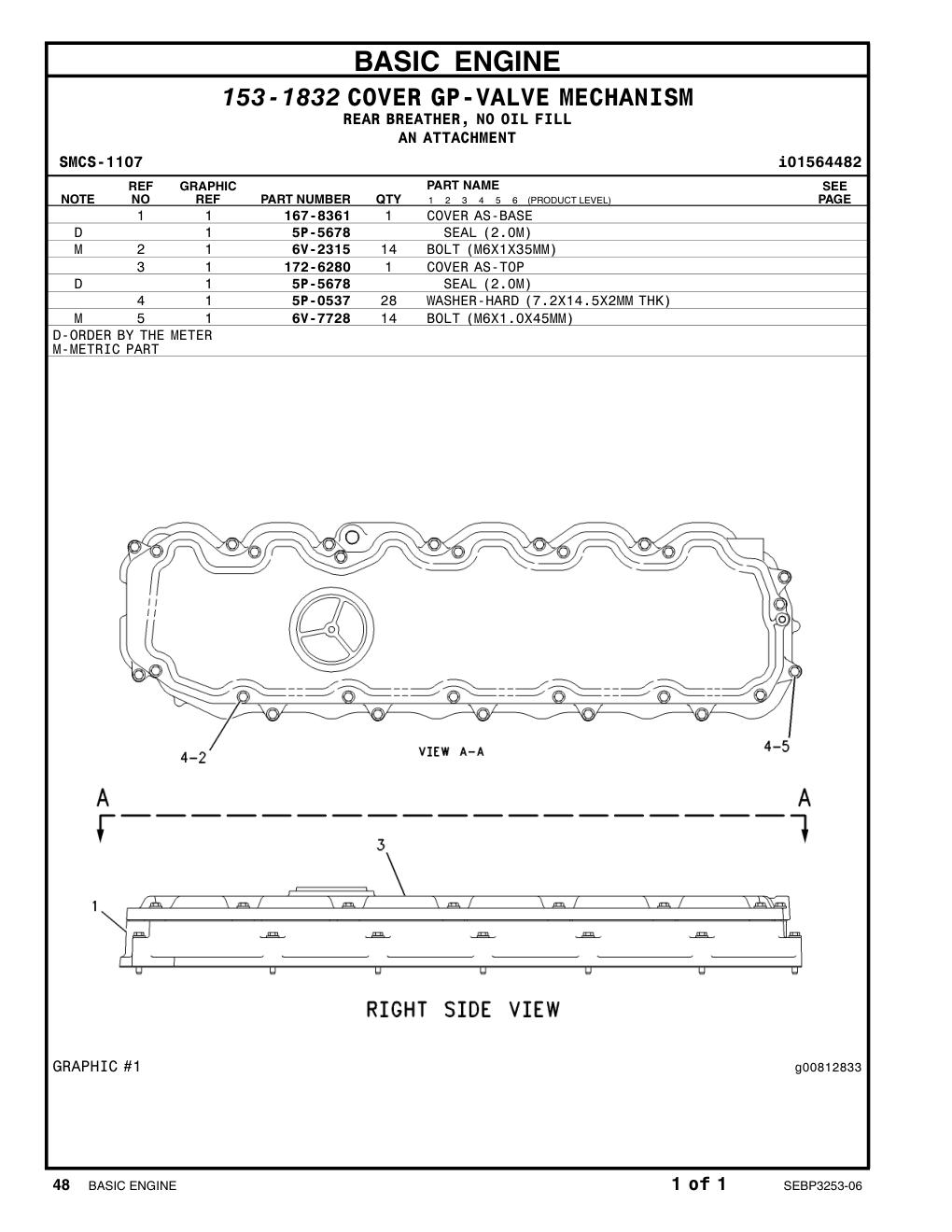 5P-5678 SEAL CAT parts manual diagram