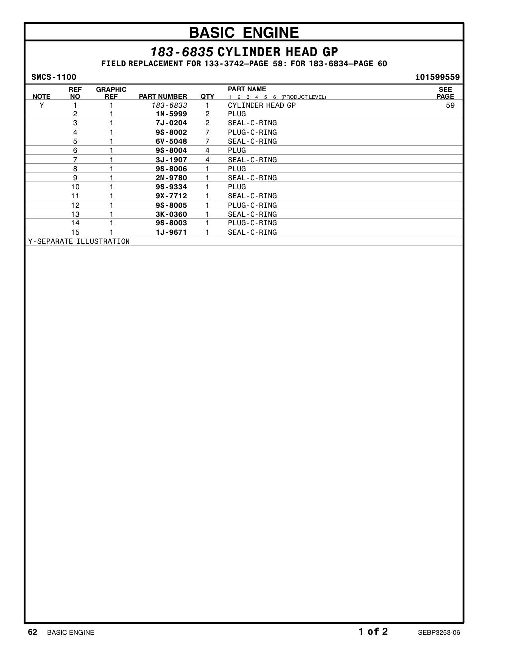 9S-8003 PLUG CAT parts manual diagram