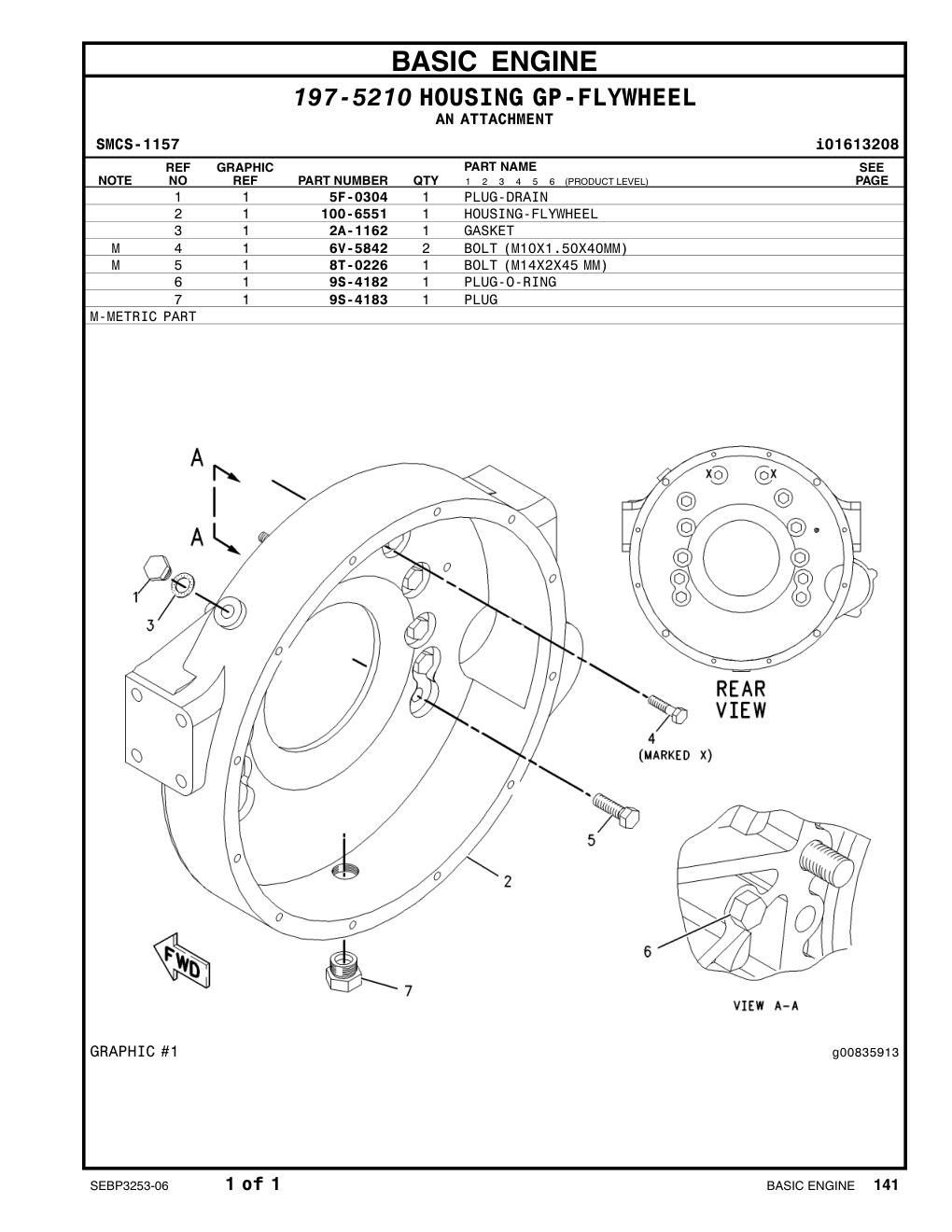 5F-0304 PLUG CAT parts manual diagram