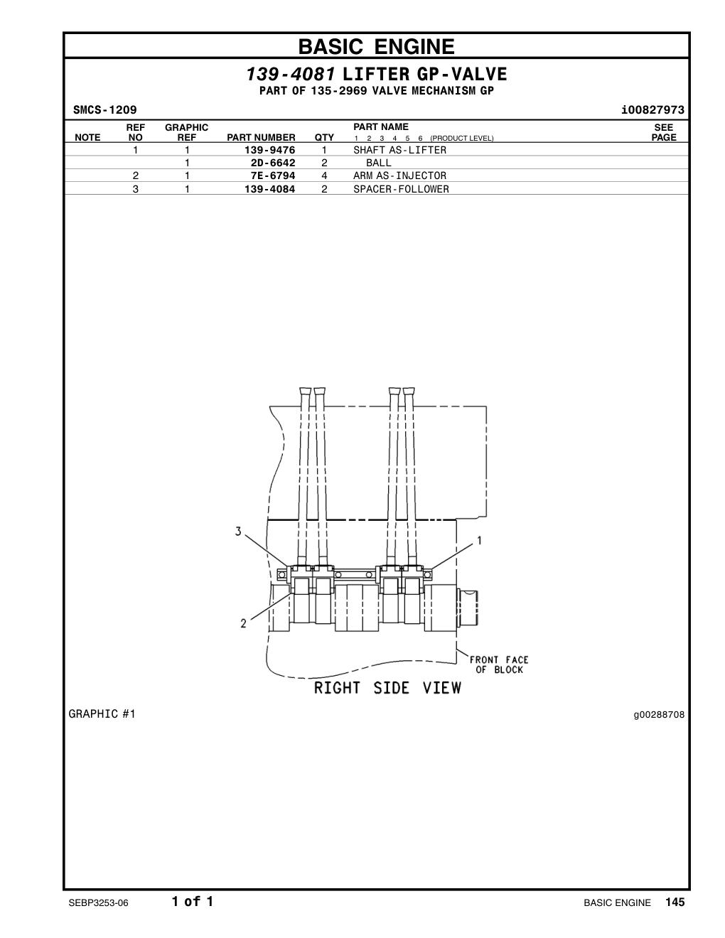 7E-6794 ARM AS CAT parts manual diagram