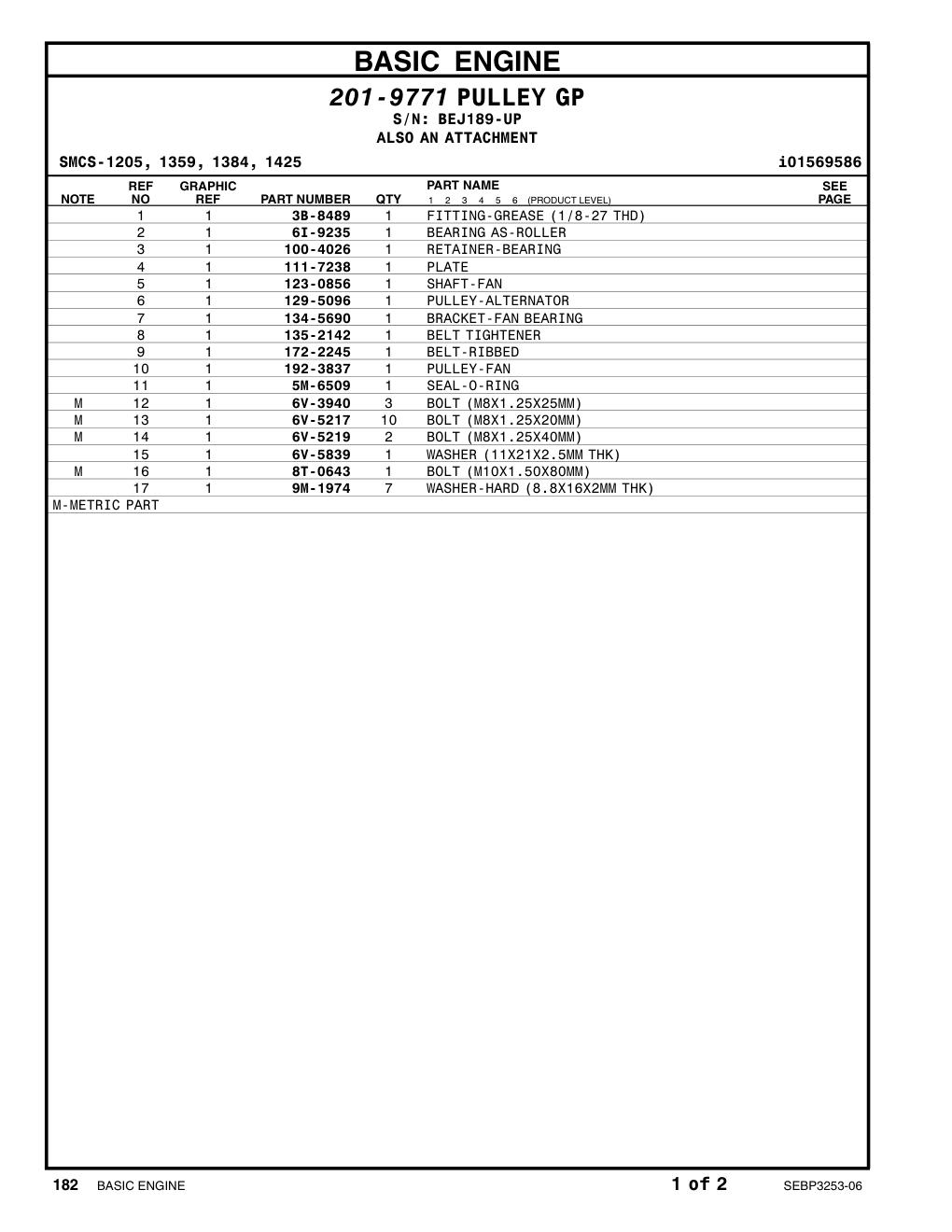 8T-0643 BOLT (L=80mm) CAT parts manual diagram