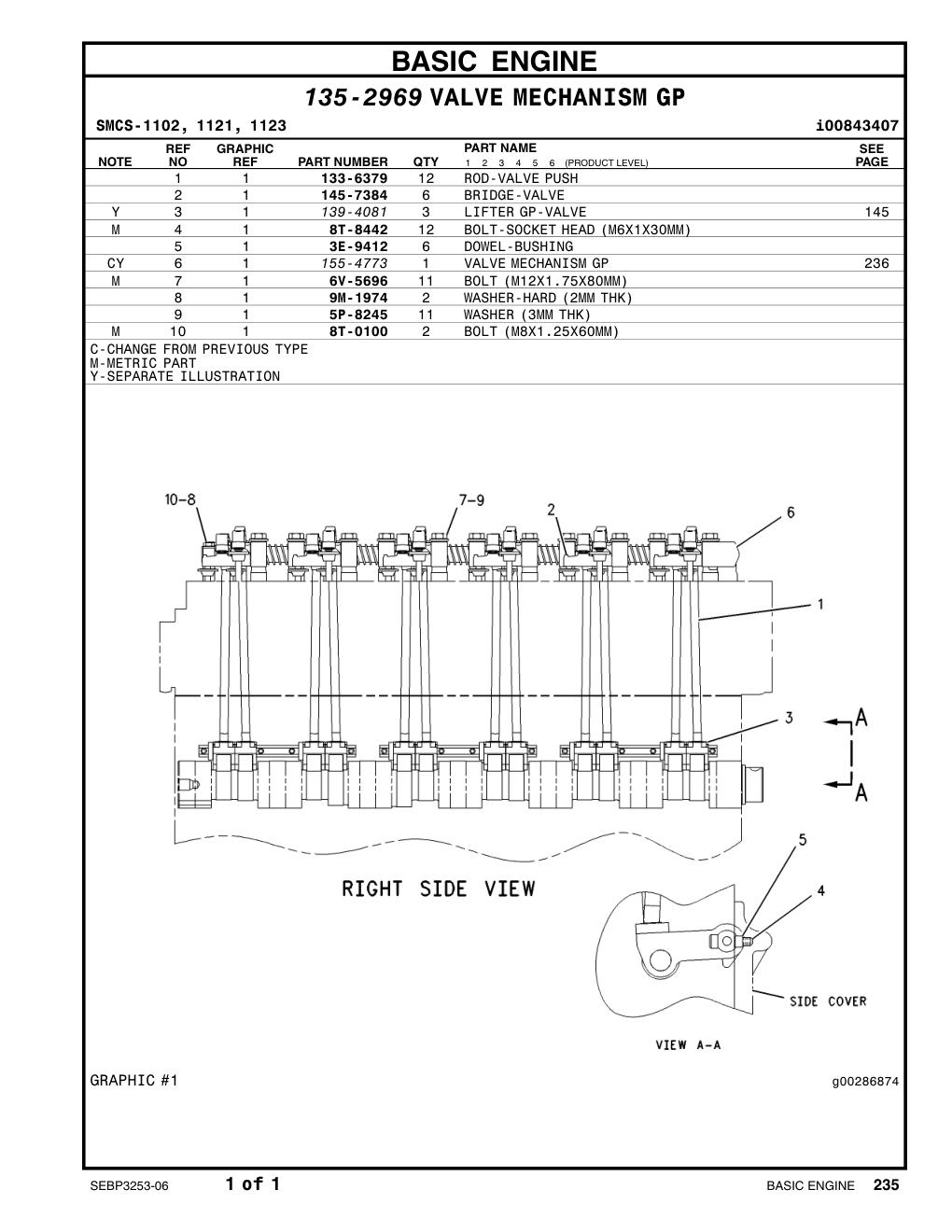 3E-9412 DOWEL CAT parts manual diagram