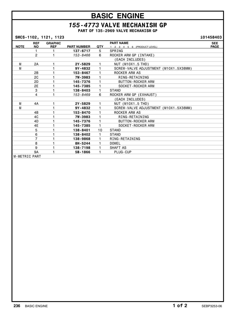 5B-1866 PLUG-CUP CAT parts manual diagram