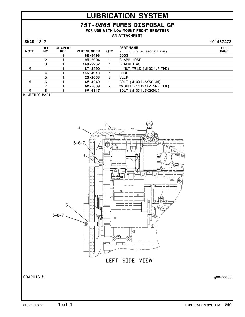 8T-3490 8T-3490 CAT parts manual diagram