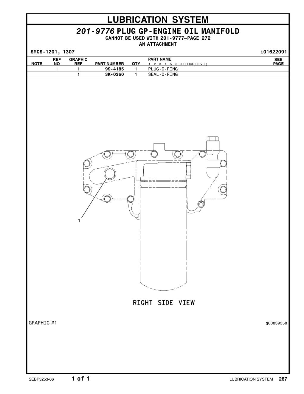 9S-4185 PLUG CAT parts manual diagram