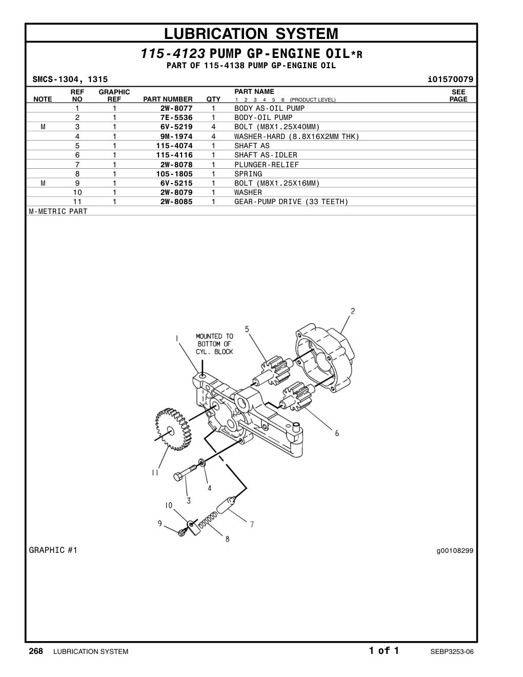2W-8078 PLUNGER CAT parts manual diagram