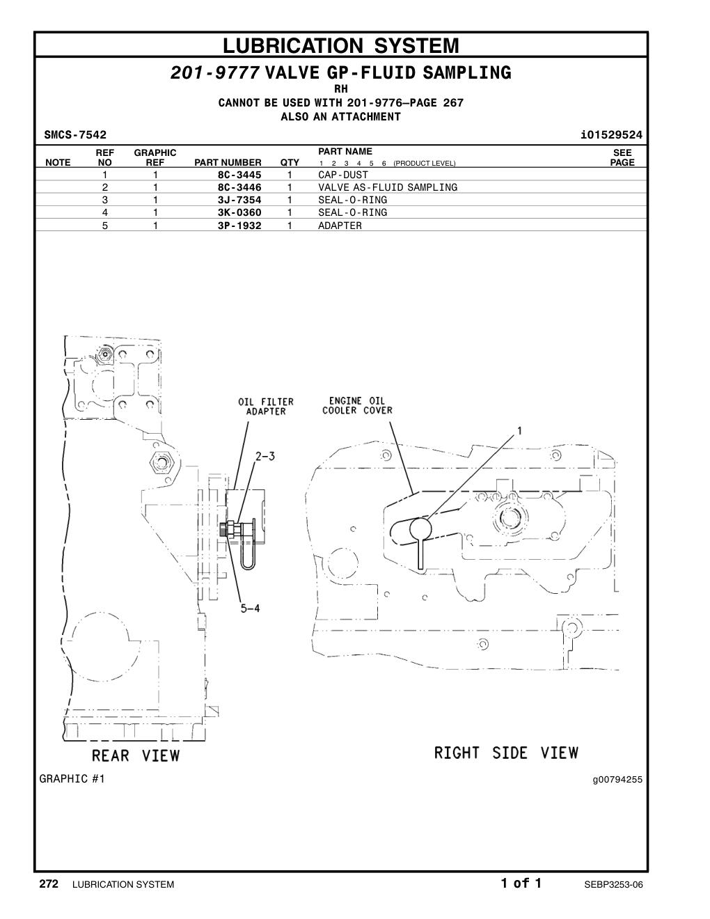 8C-3445 CAP-DUST CAT parts manual diagram
