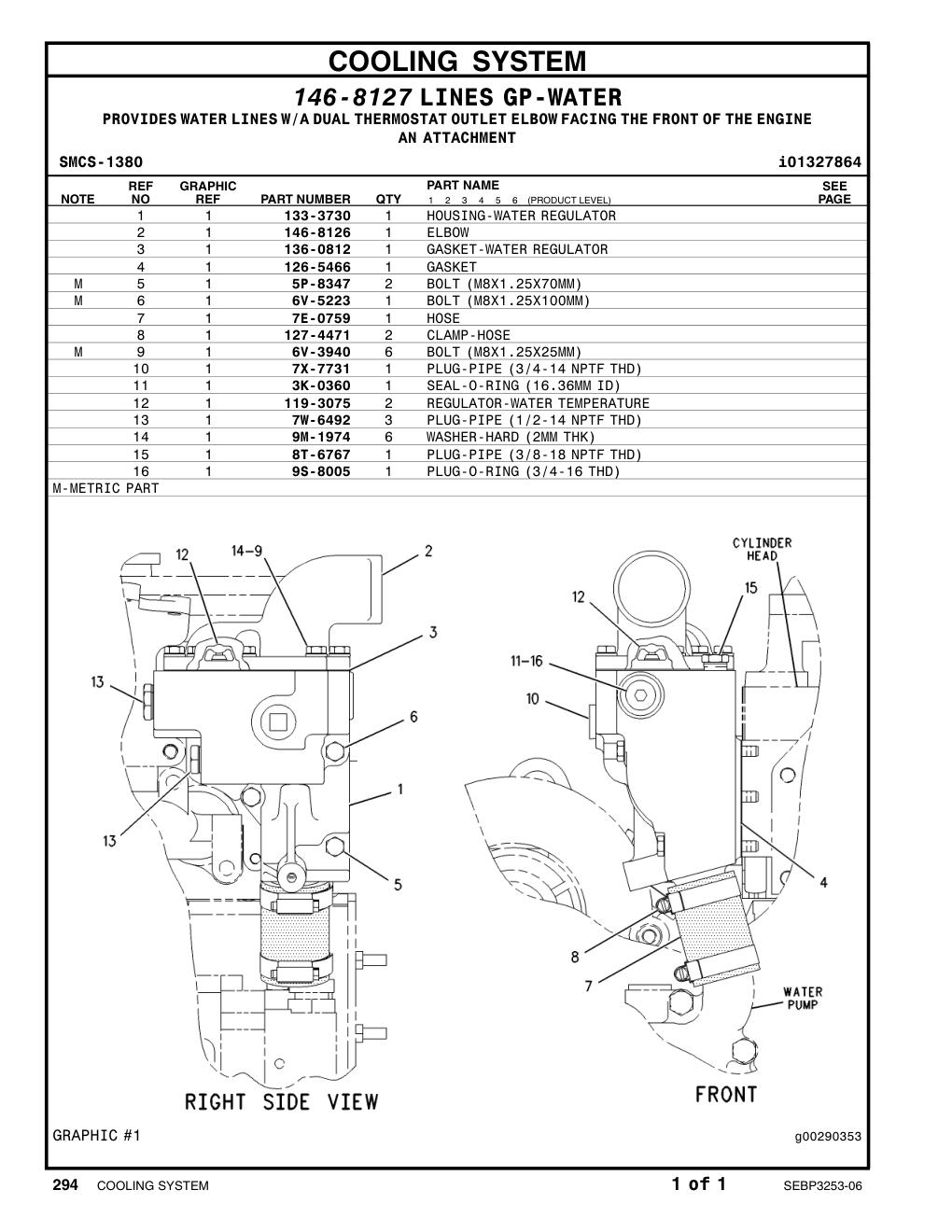 8T-6767 PLUG-PIPE CAT parts manual diagram