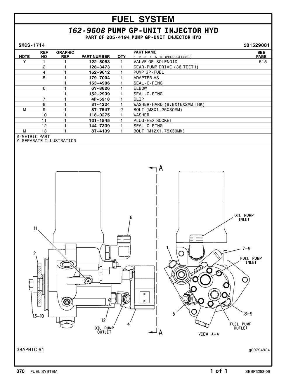 8T-4139 BOLT (L=30mm) CAT parts manual diagram
