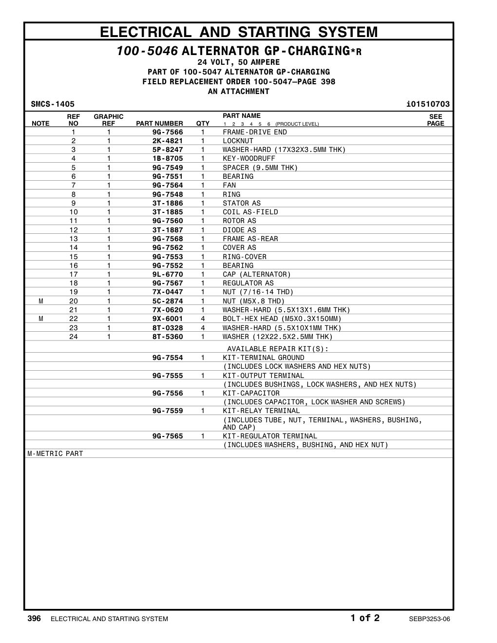 9G-7559 9G-7559 CAT parts manual diagram