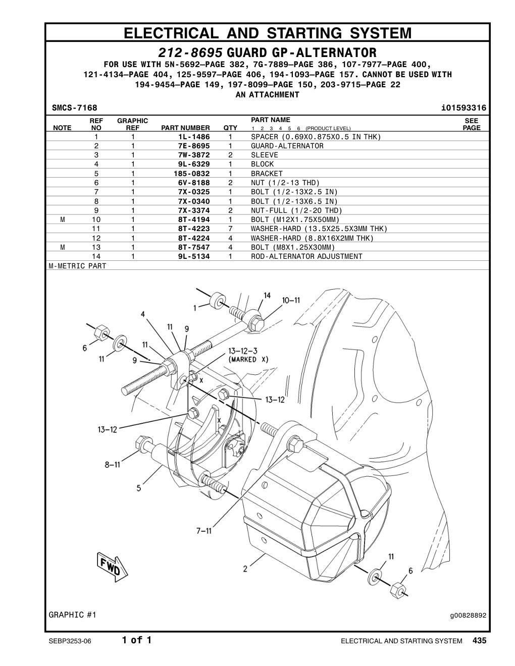 7W-3872 SLEEVE CAT parts manual diagram