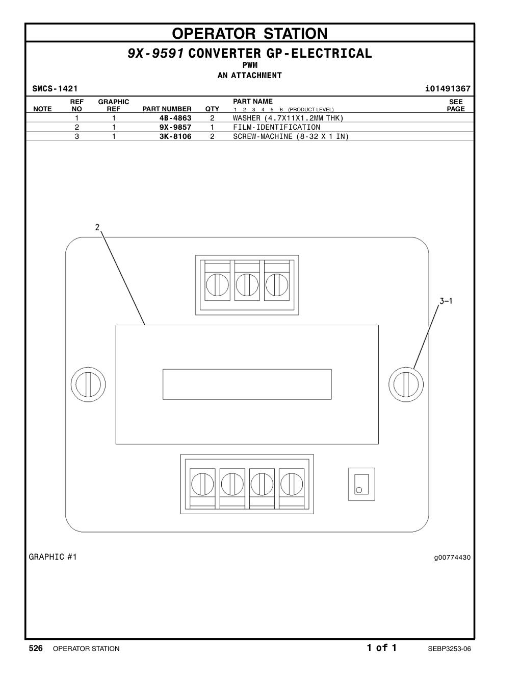 4B-4863 WASHER (4.7X11X1.2-MM THK) CAT parts manual diagram