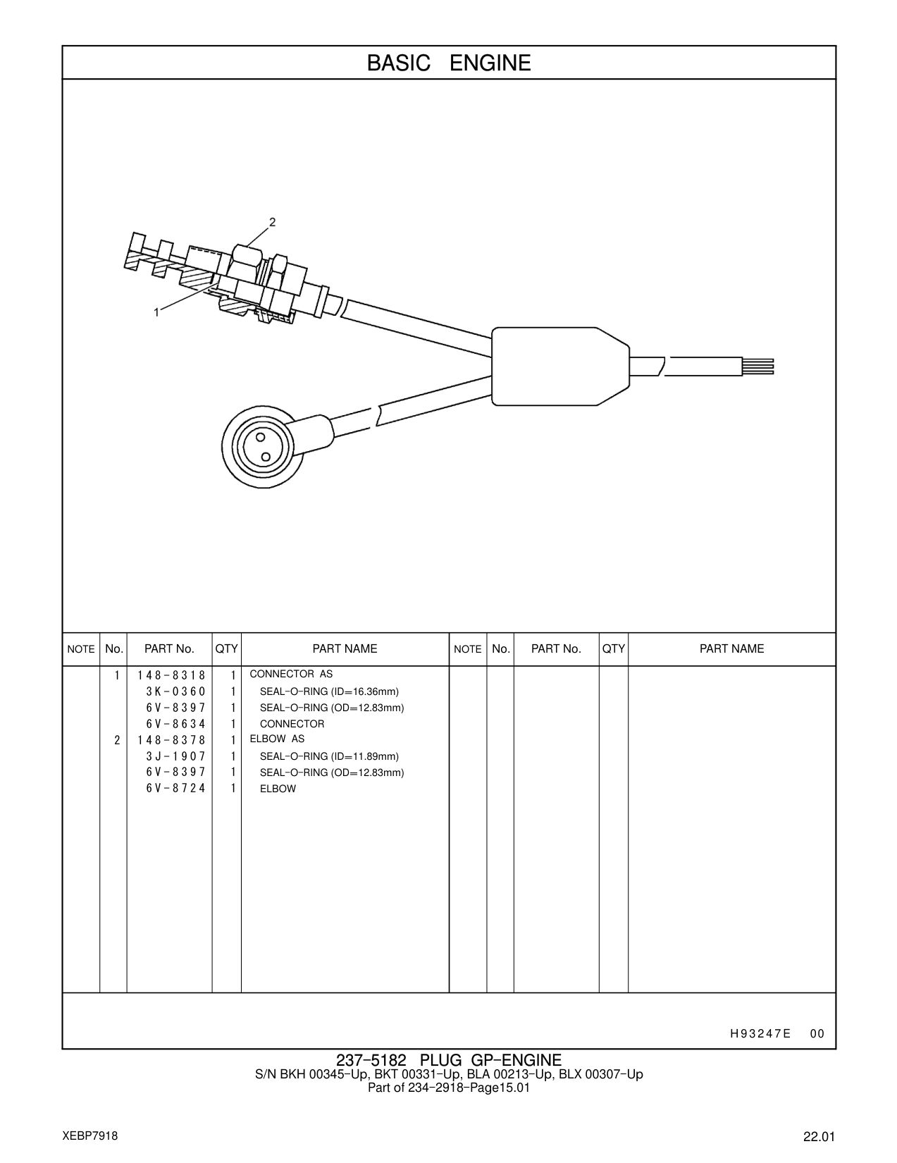 148-8378 ELBOW AS CAT parts manual diagram