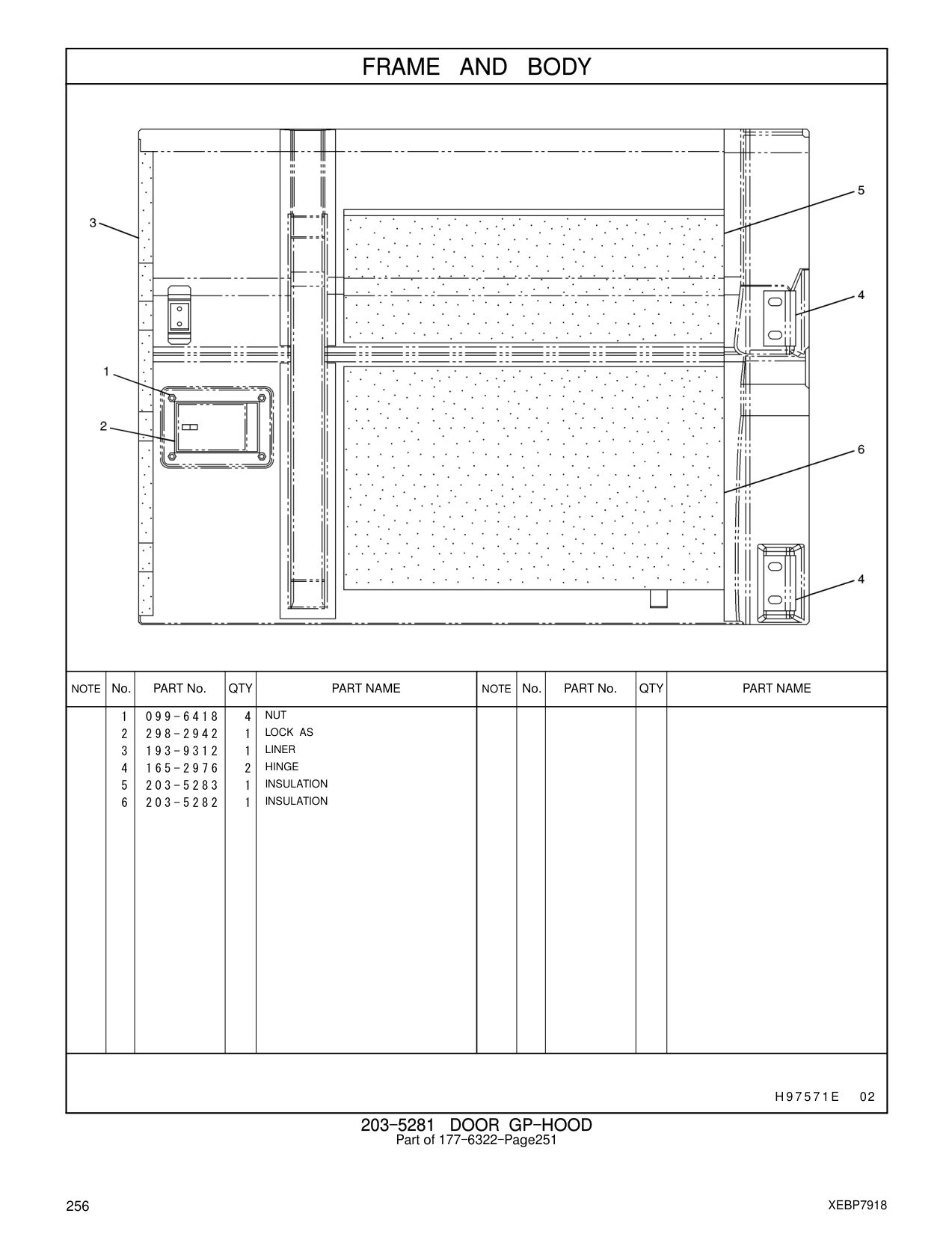 193-9312 LINER CAT parts manual diagram