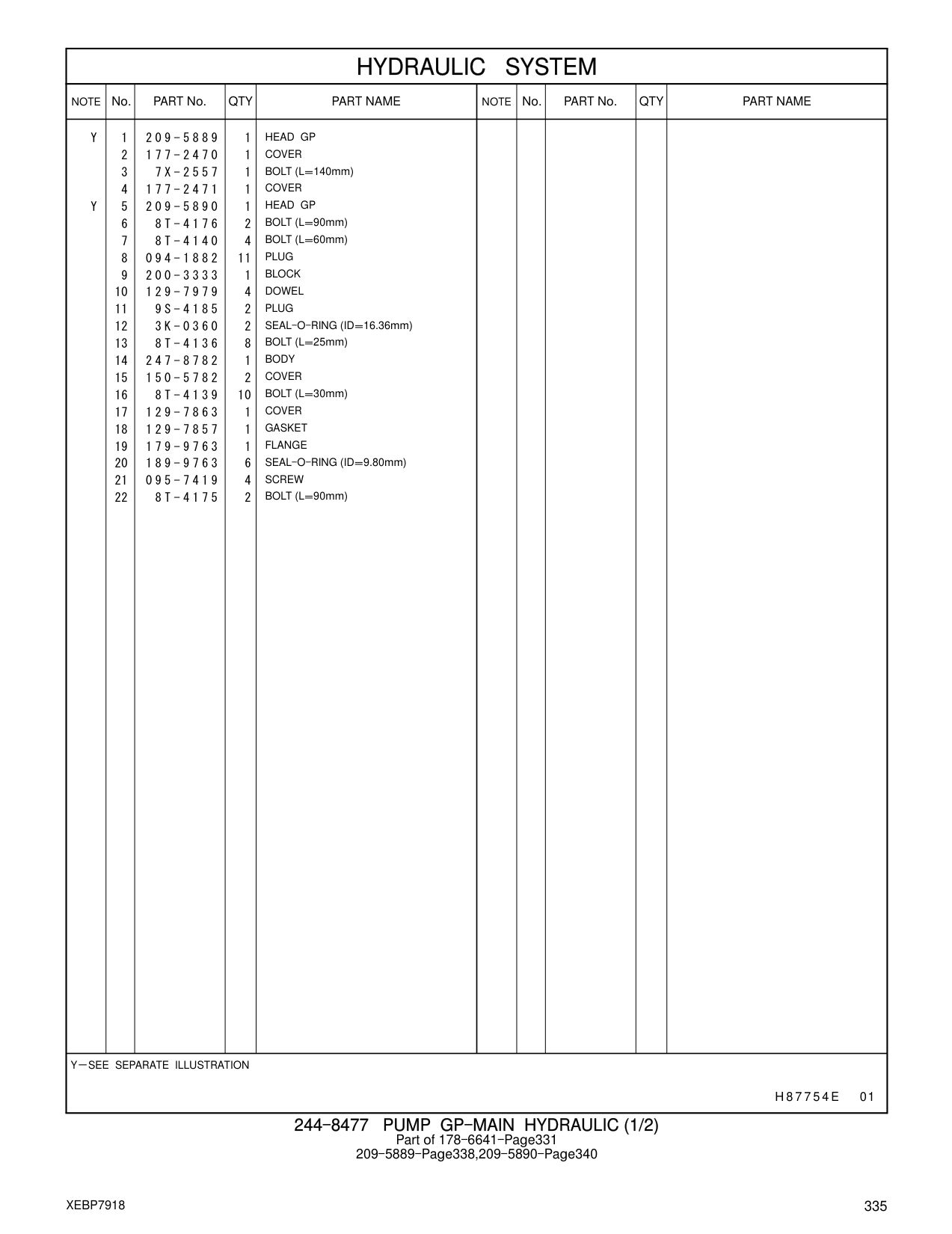 247-8782 BODY CAT parts manual diagram