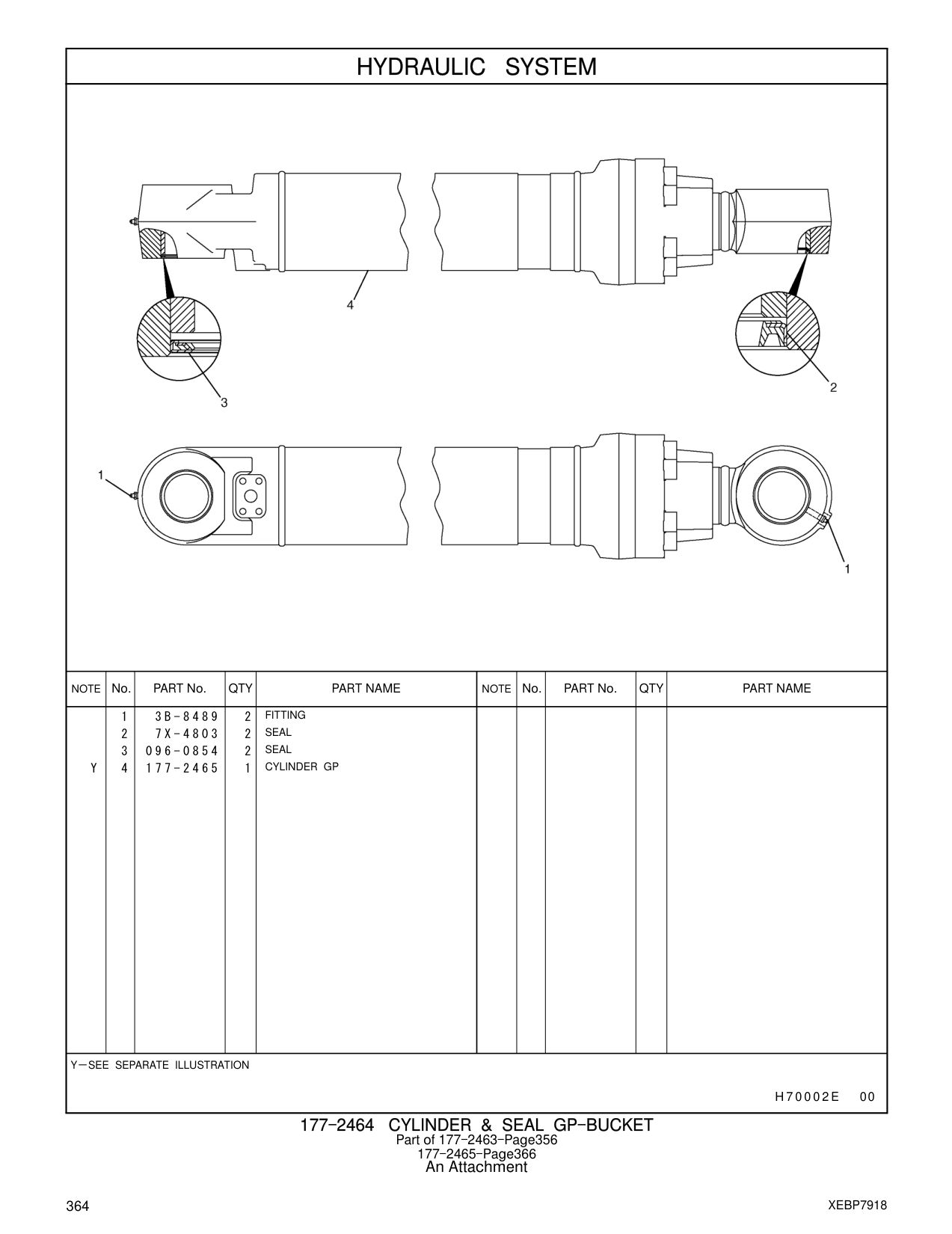 7X-4803 SEAL CAT parts manual diagram