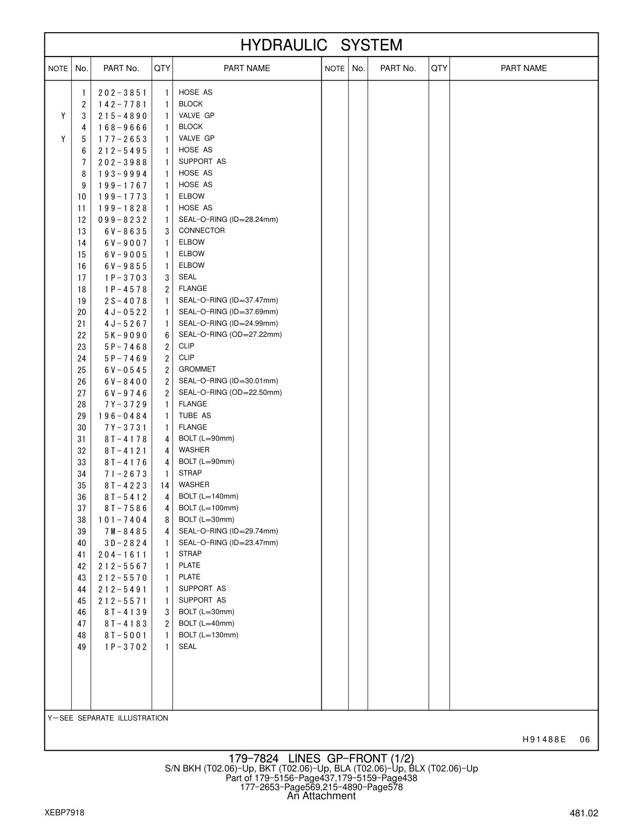 215-4890 VALVE GP CAT parts manual diagram
