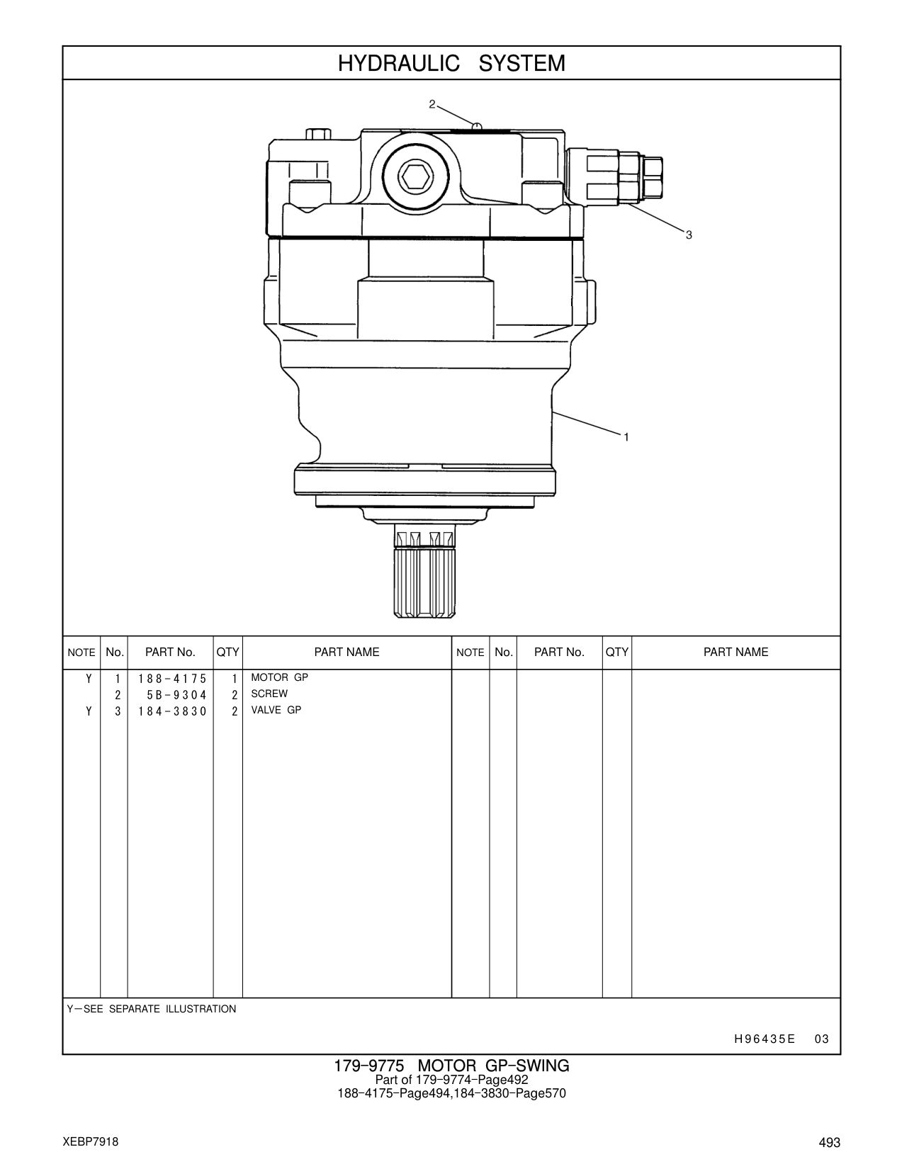 184-3830 VALVE GP CAT parts manual diagram
