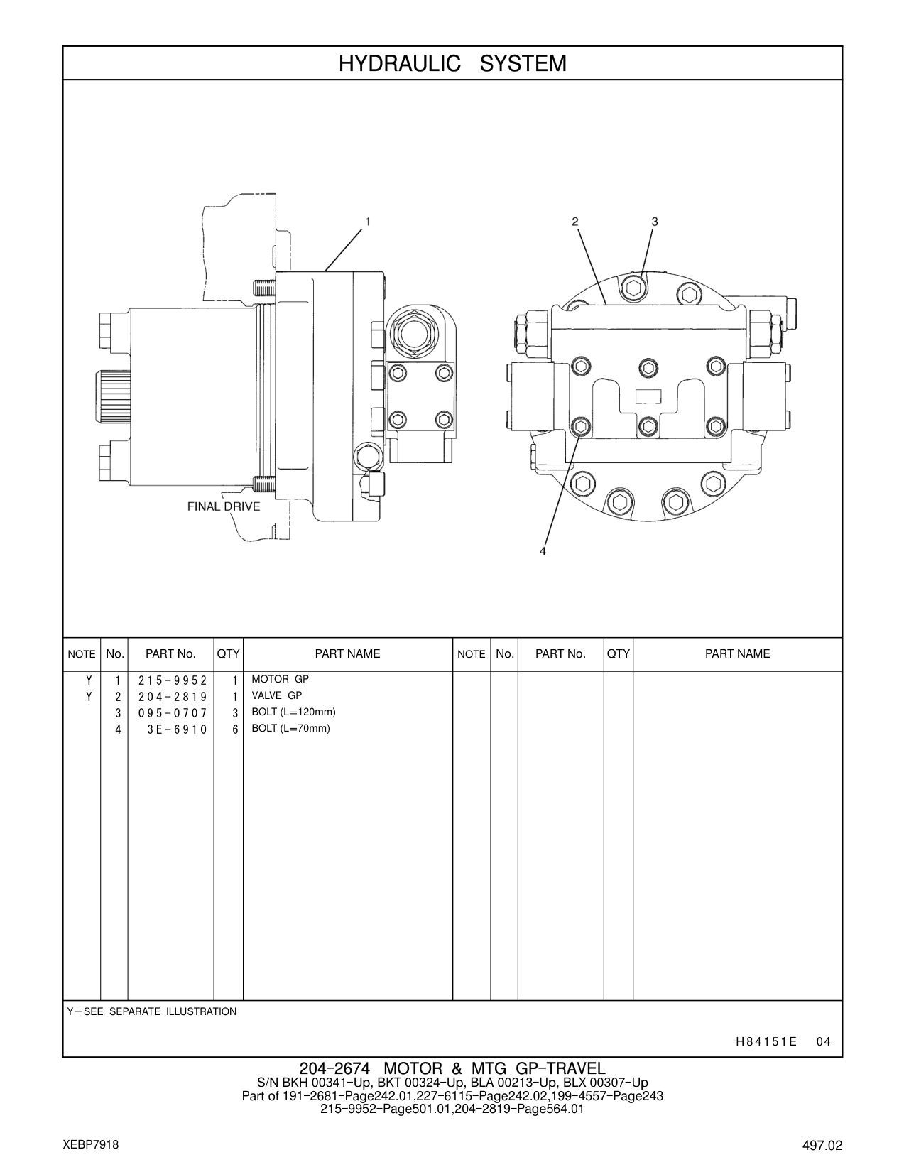 204-2819 VALVE GP CAT parts manual diagram