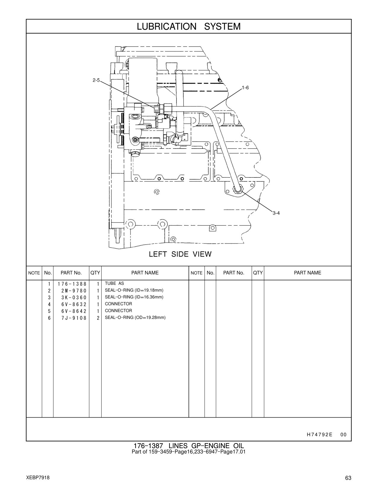 7J-9108 SEAL-O-RING (OD=19.28mm) CAT parts manual diagram