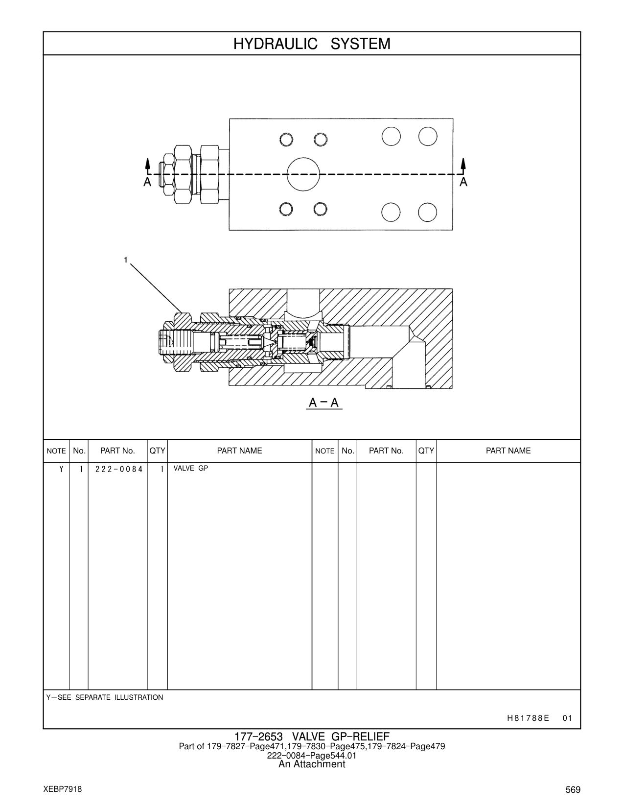 222-0084 VALVE GP CAT parts manual diagram