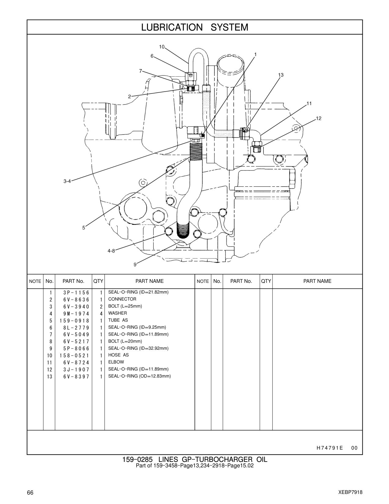 6V-5049 SEAL-O-RING (ID=11.89mm) CAT parts manual diagram