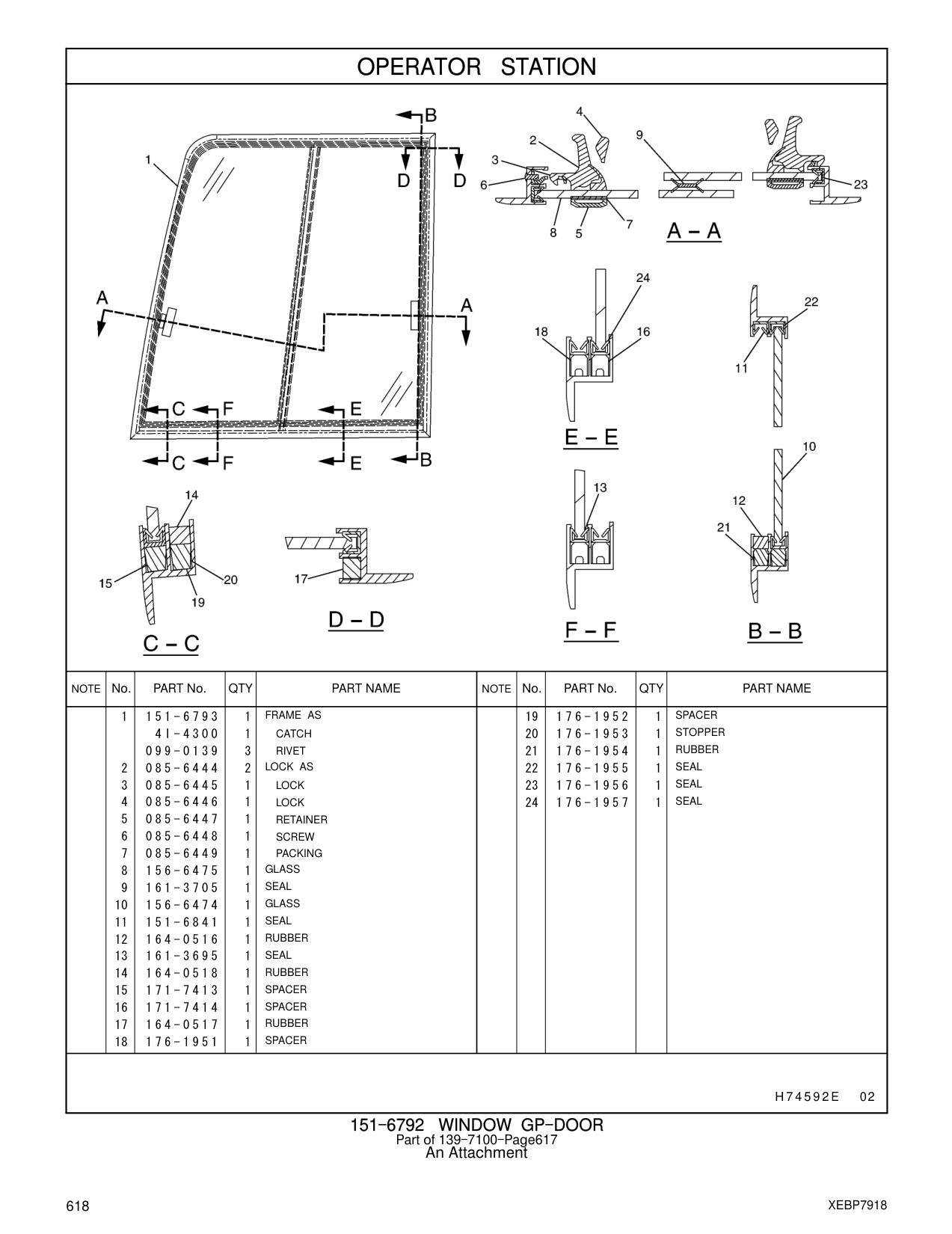 085-6449 PACKING CAT parts manual diagram
