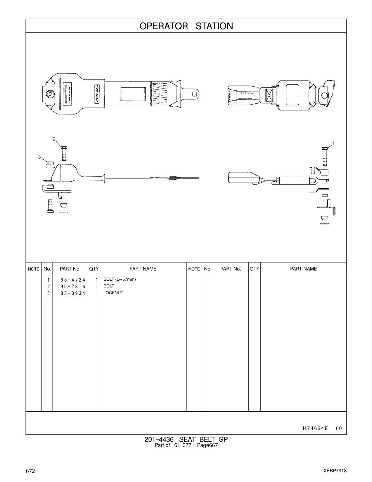9L-7816 BOLT CAT parts manual diagram