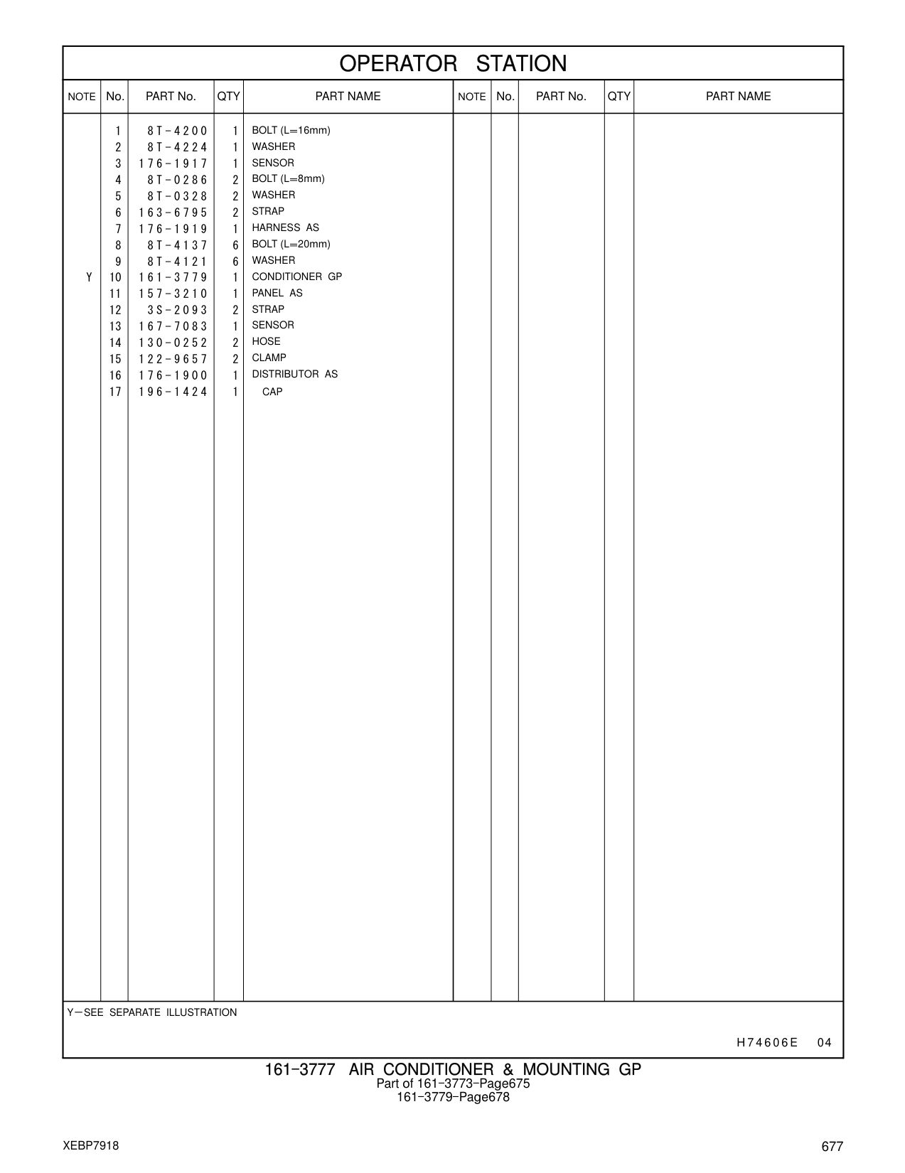 167-7083 SENSOR CAT parts manual diagram