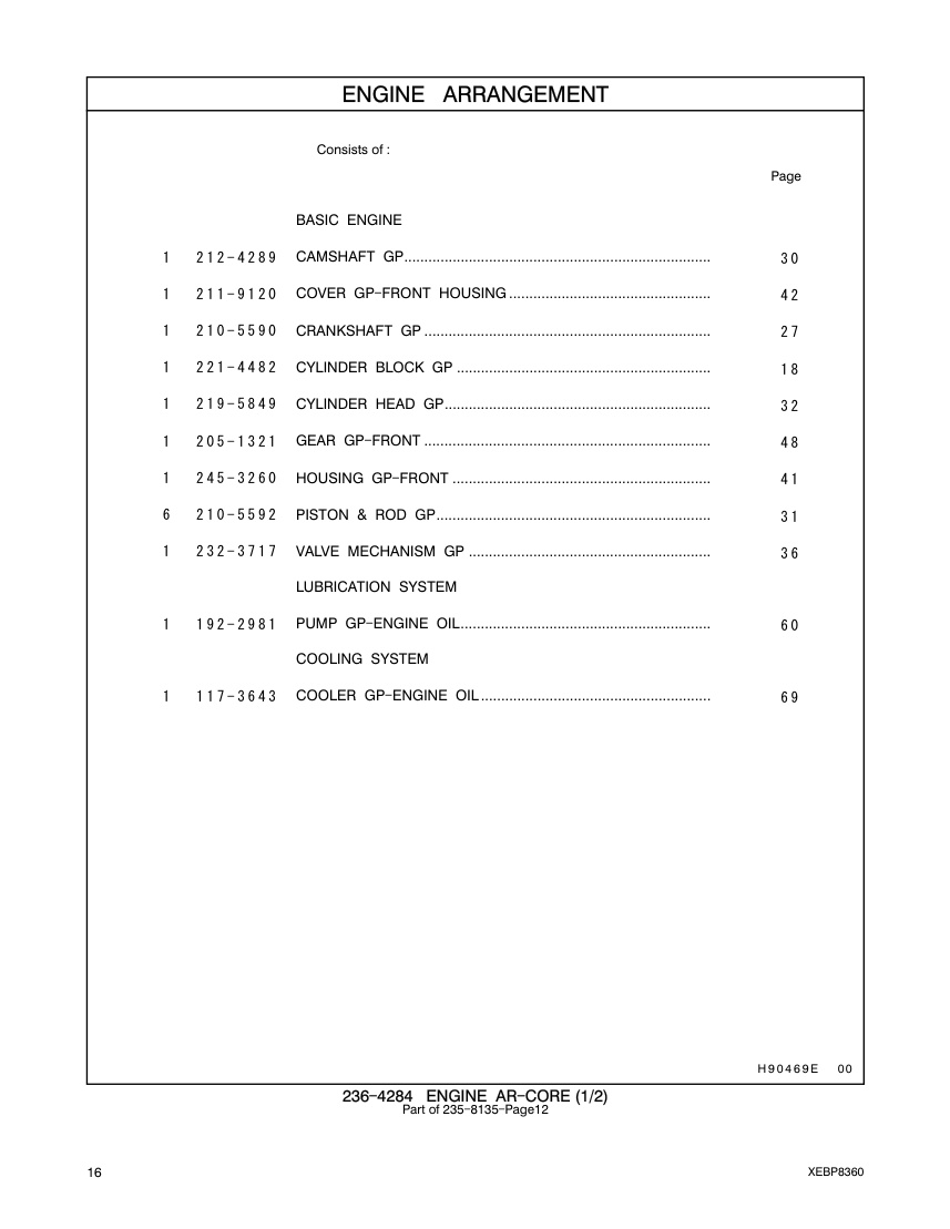 219-5849 CYLINDER HEAD GP CAT parts manual diagram