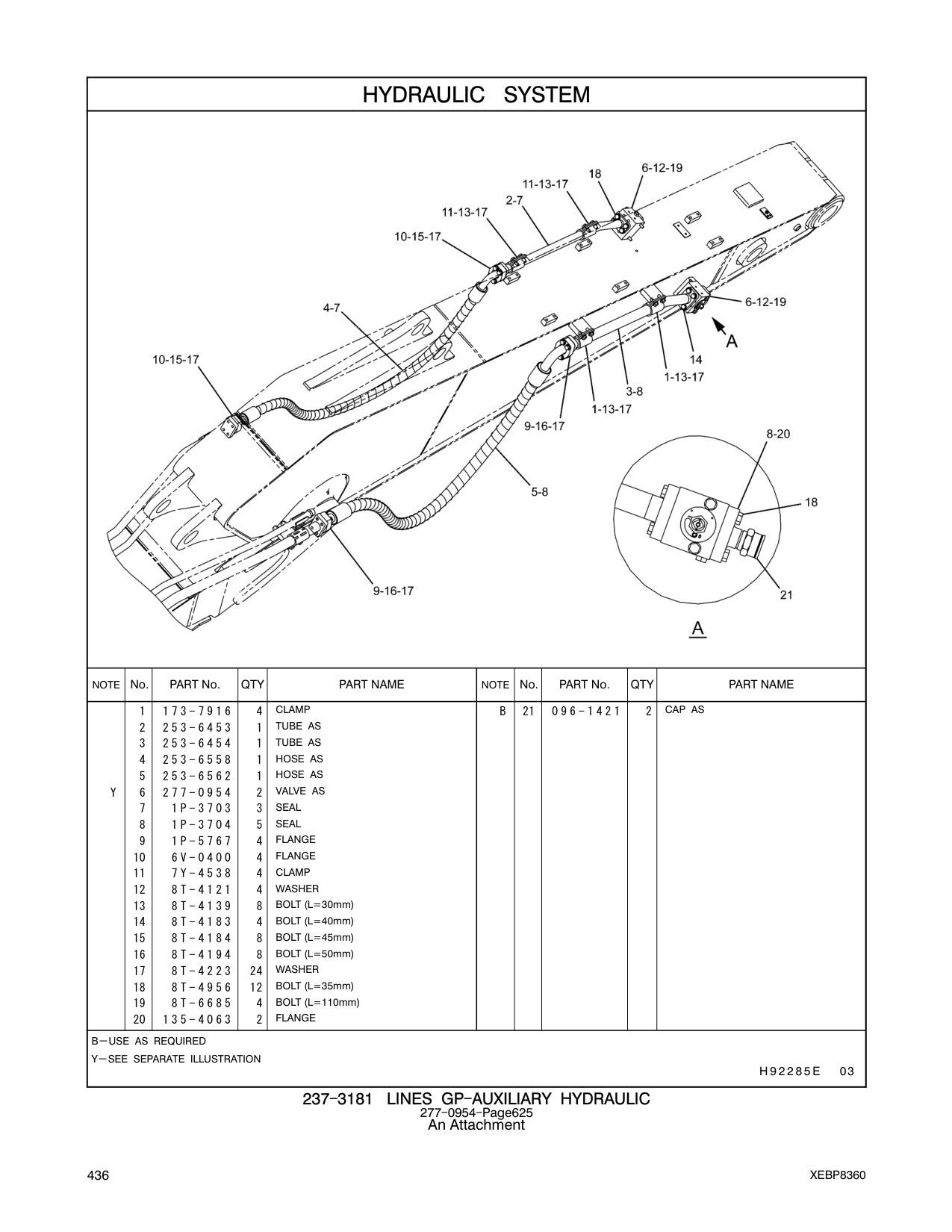 253-6558 HOSE AS CAT parts manual diagram