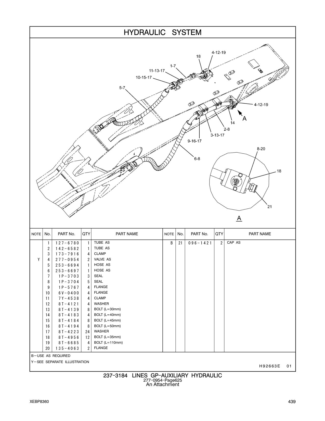 253-6694 HOSE AS CAT parts manual diagram