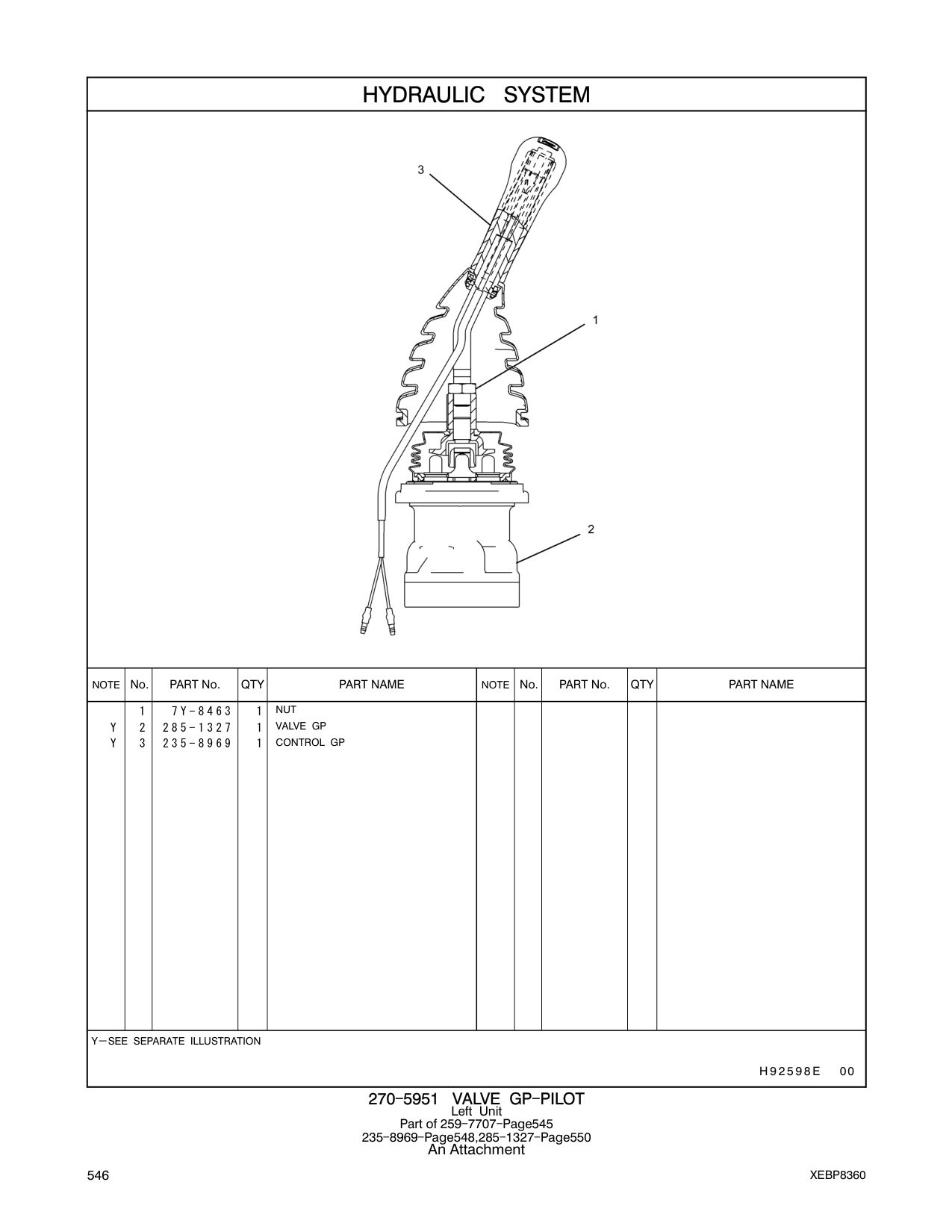 285-1327 VALVE GP CAT parts manual diagram