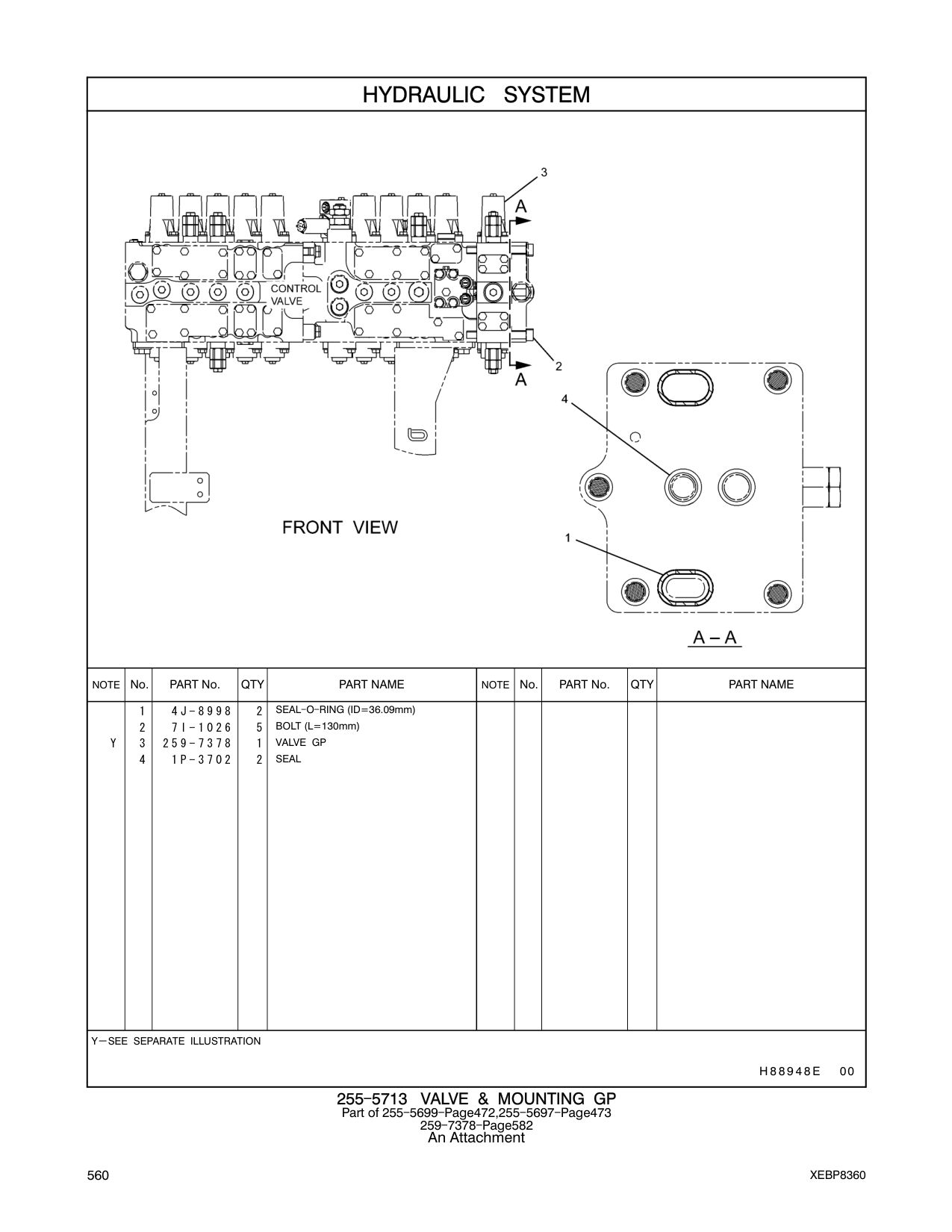 259-7378 VALVE GP CAT parts manual diagram
