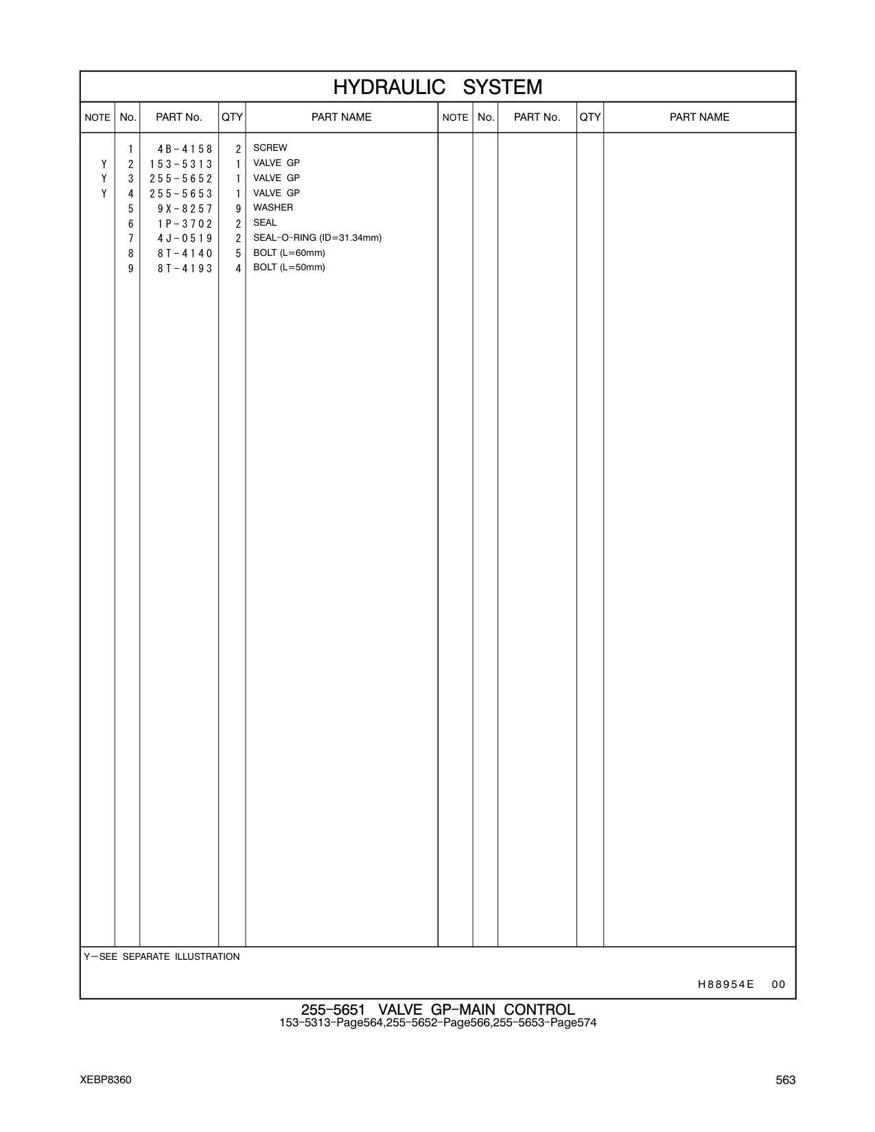 255-5653 VALVE GP CAT parts manual diagram