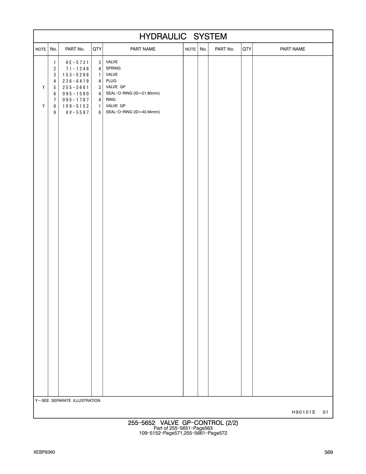 255-5661 VALVE GP CAT parts manual diagram
