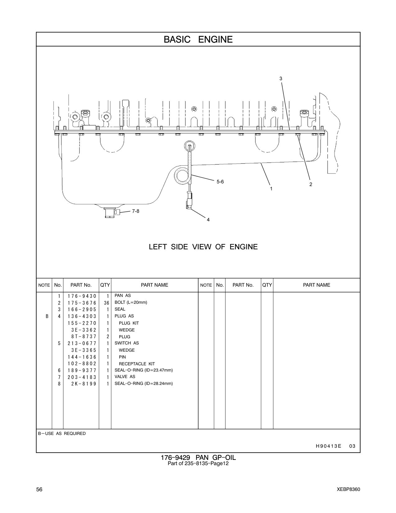 203-4183 VALVE AS CAT parts manual diagram
