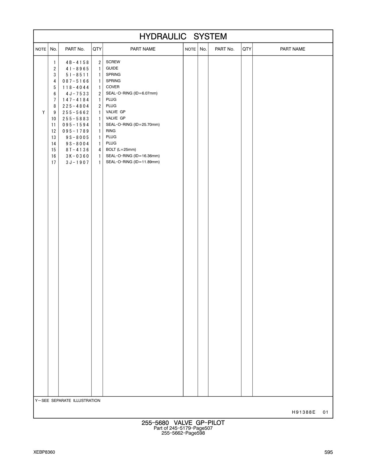 255-5662 VALVE GP CAT parts manual diagram