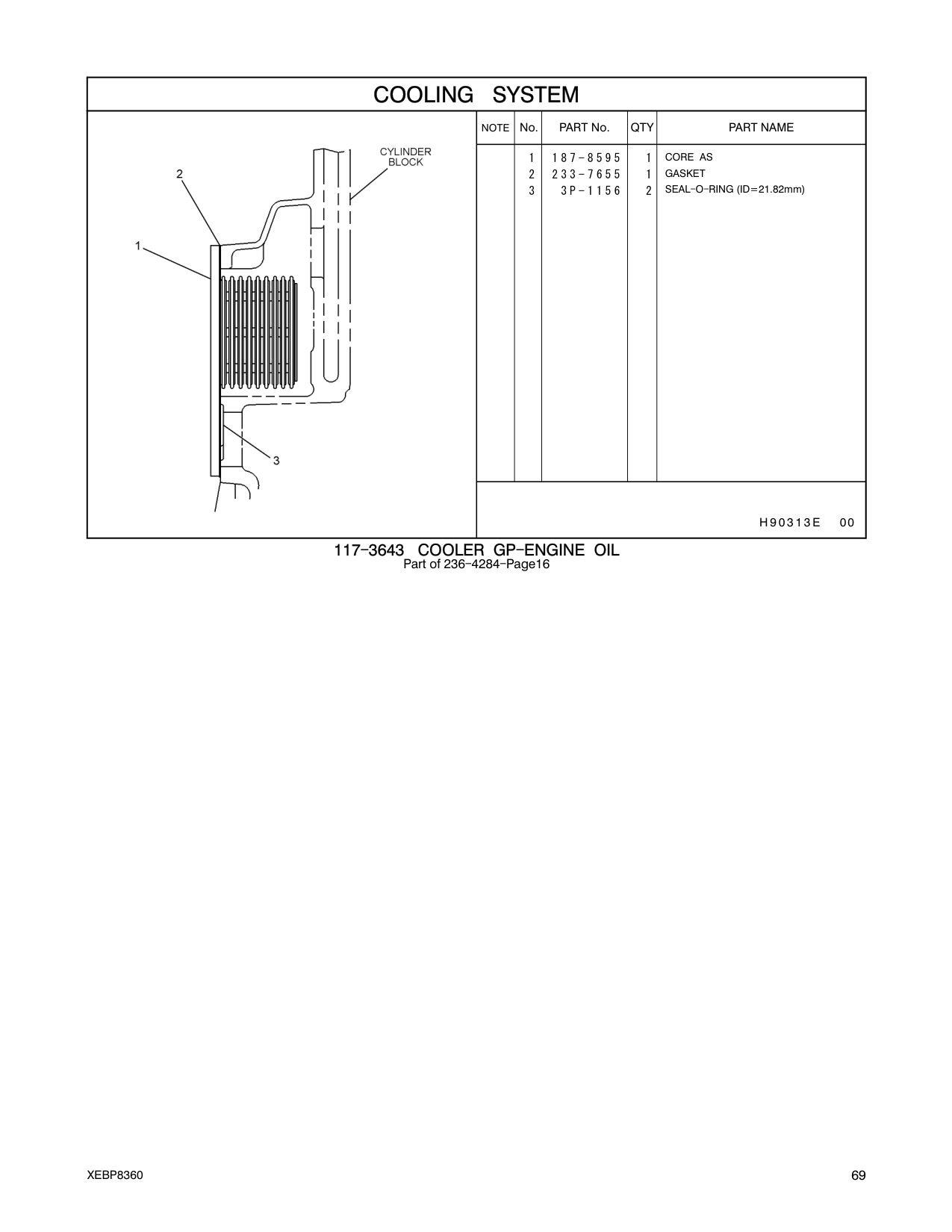 233-7655 GASKET CAT parts manual diagram