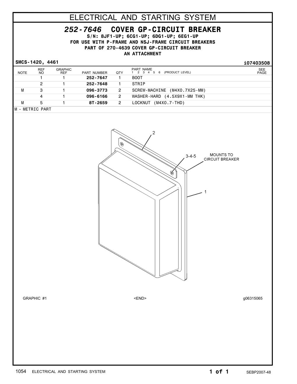 252-7648 STRIP CAT parts manual diagram