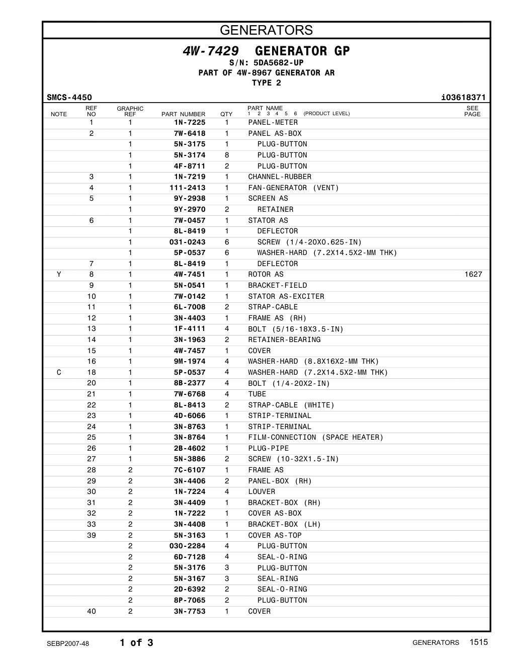 4D-6066 STRIP-TERMINAL · S/N 5DA5682-UP CAT parts manual diagram