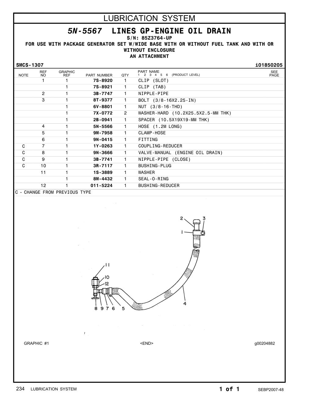 9N-0415 FITTING · S/N 85Z3764-UP CAT parts manual diagram