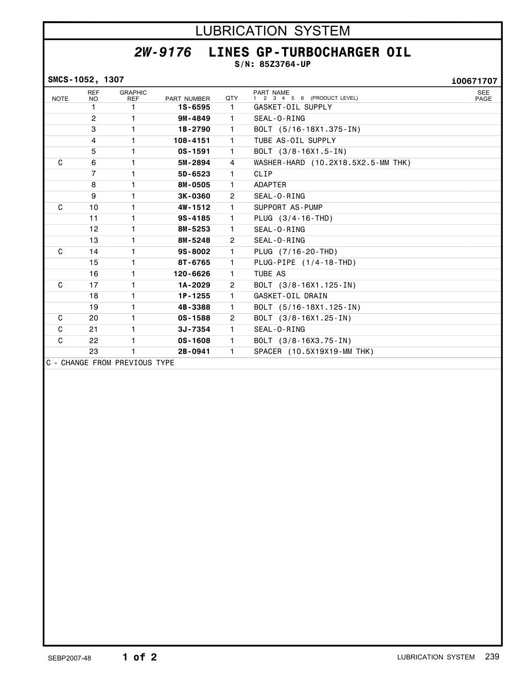 4B-3388 BOLT (5/16-18X1.125-IN) · S/N 85Z3764-UP CAT parts manual diagram
