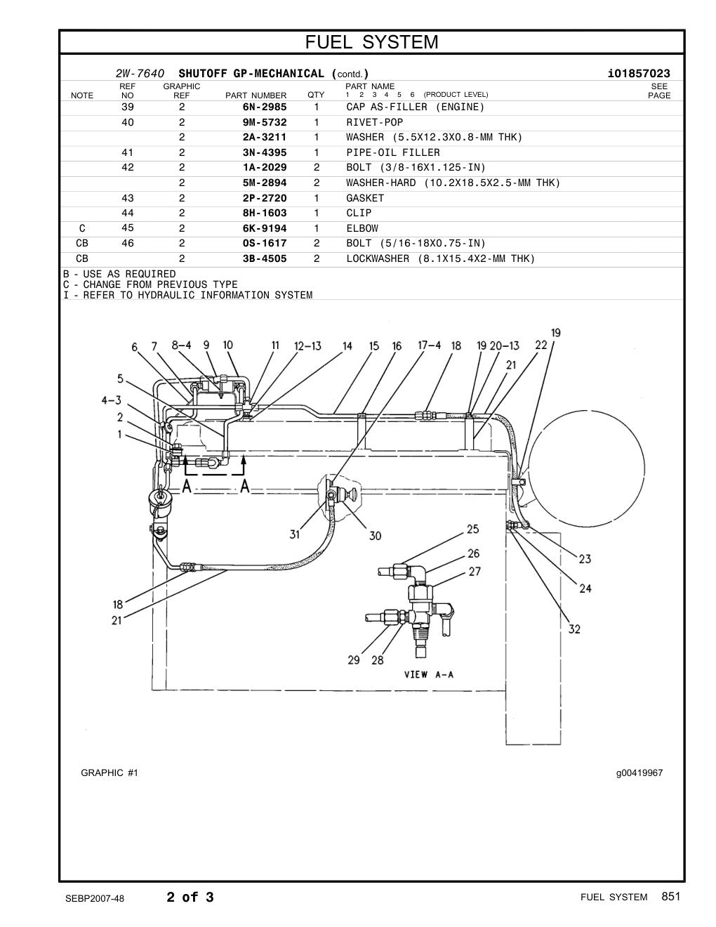 8H-1603 CLIP CAT parts manual diagram
