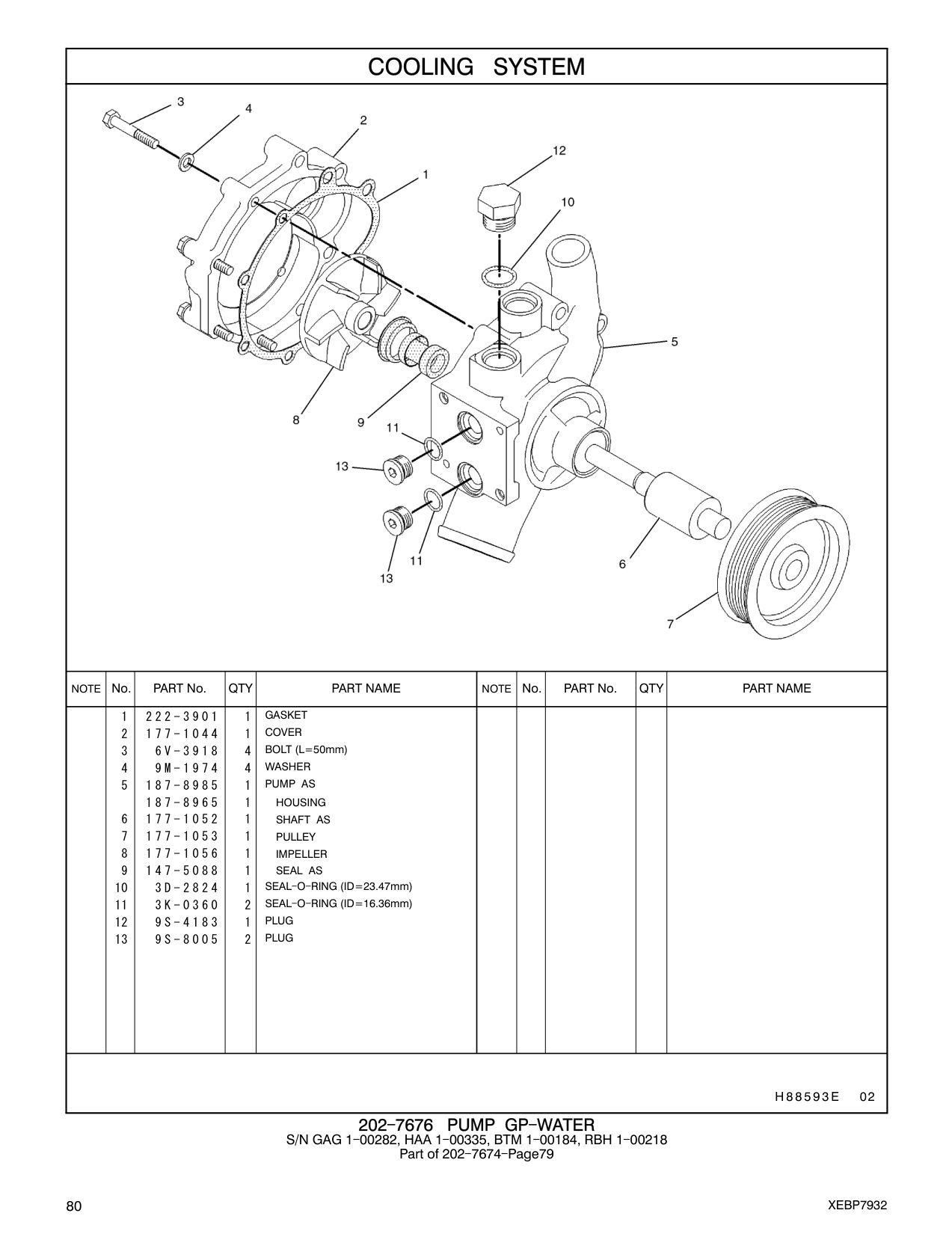 187-8985 PUMP AS CAT parts manual diagram