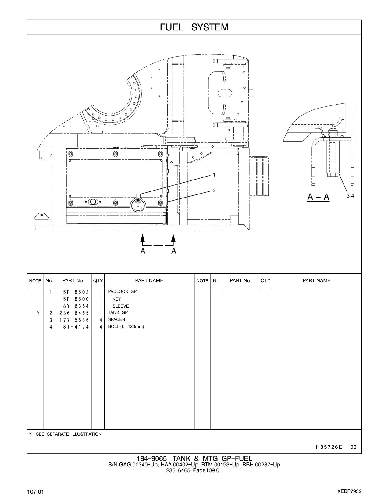 236-6465 TANK GP CAT parts manual diagram