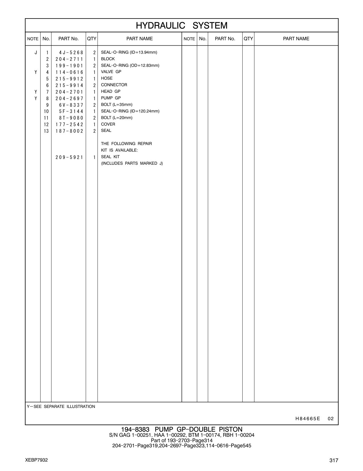 114-0616 VALVE GP CAT parts manual diagram